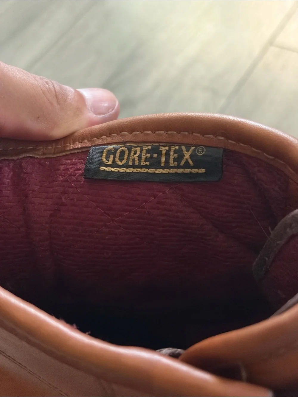 L.L. Bean Gore Tex Brown Leather and Rubber Waterproof Duck Bean Boots